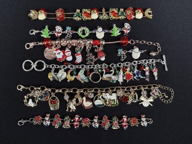 Costume Jewelry Christmas Bracelets