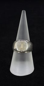 Dee Bee Sterling Silver Signet Ring