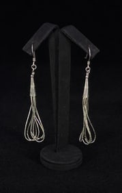 Navajo Liquid Sterling Silver Earrings