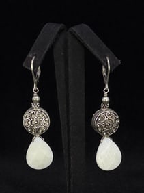 Sterling Silver Mother of Pearl Earrings