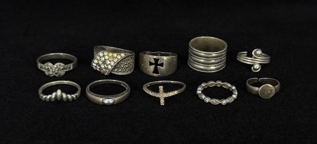 Collection of Sterling Silver Rings