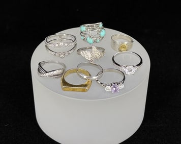 Collection of Sterling Silver Rings