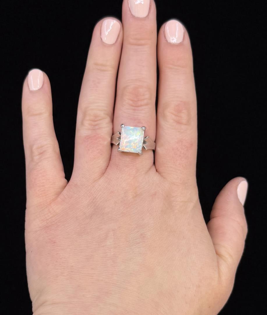 Sterling Silver Opal Ring (1 of 7)