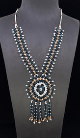 Ghost Bead Native American Indian Necklace
