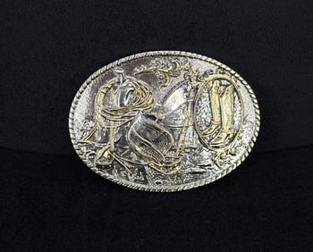 Montana Silversmiths Cowboy Belt Buckle