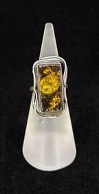 Sterling Silver Baltic Amber Ring