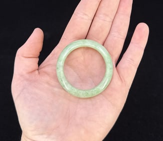Chinese Green Jade Bangle Bracelet