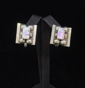 Taxco Mexico Sterling Silver Earrings