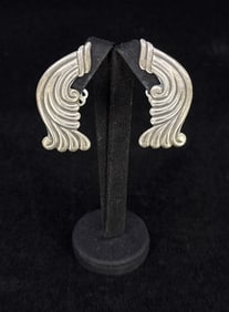 Taxco Mexico Sterling Silver Earrings