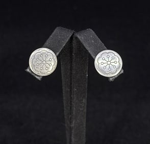 Navajo Sterling Silver Earrings