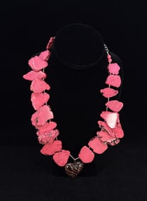 Pink Howlite Southwestern Style Necklace