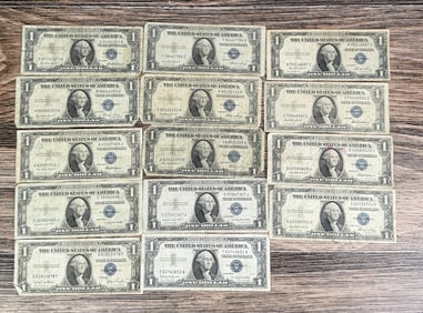 Collection of $1 Silver Certificates