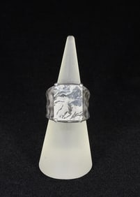 Sterling Silver Dendritic Agate Ring