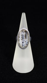 Sterling Silver Montana Picture Agate Ring