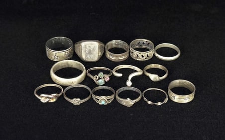 Collection of Sterling Silver Rings