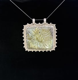 Labradorite Sterling Silver Pendant