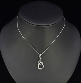 Kay Jewelers Sterling Silver Diamond Necklace