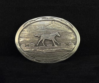 Ray Calladitto Navajo Sterling Silver Brooch