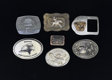 Collection of Cowboy Belt Buckles