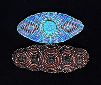 Beaded Hair Barrettes