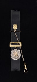 10k Gold Sterling Silver Cowboy Watch Fob