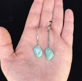 Sterling Silver Amazonite Earrings