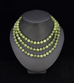 Polished Peridot Necklace