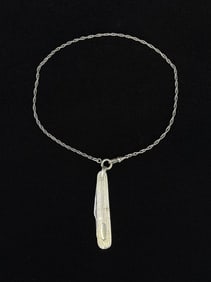 Queen Sterling Silver Watch Fob Pocket Knife