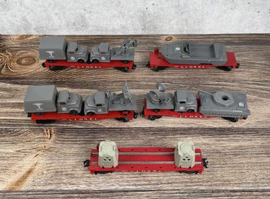 Lionel 6803 6805 6806 6807 6809 Military Flat Cars