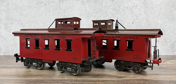 Ives Railway 196 Caboose Cars