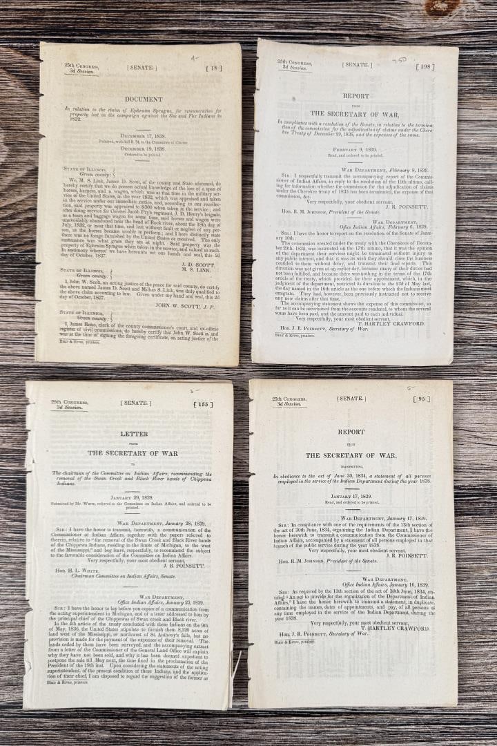 Indian Wars Senate Hearing Documents (1 of 3)