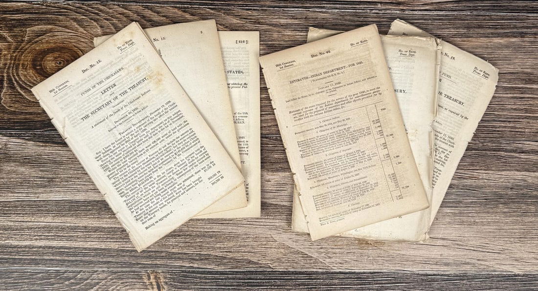 Chikasaw Indian Senate Hearing Documents (1 of 3)