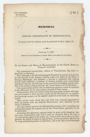 Pennsylvania Indians Senate Hearing Documents