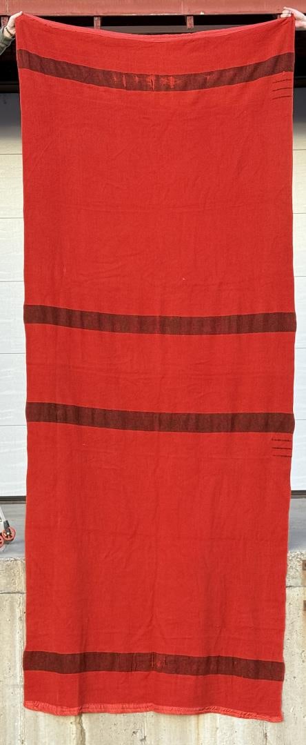 Rare Uncut Hudsons Bay Wool Double Trade Blanket (1 of 3)