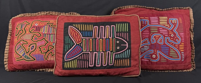 Kuna Mola Cloth Pillows