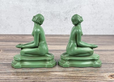 Art Deco Frankart Nude Bookends