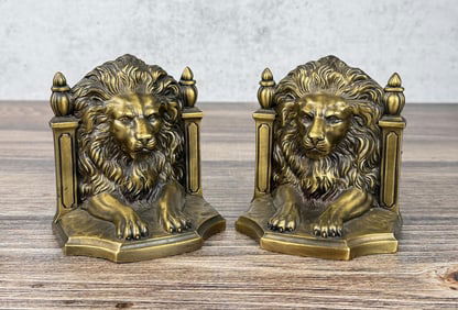 Philadelphia Manufacturing PM Lion Bookends 419B