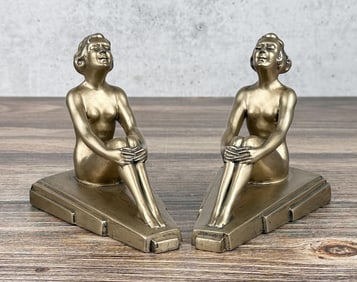 Nuart Creations Art Deco Nude Bookends