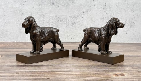 Jennings Brothers Cocker Spaniel Bookends