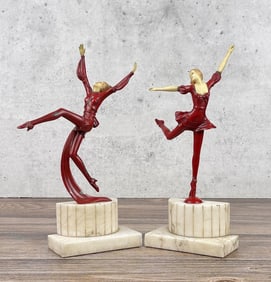 Art Deco JB Hirsch Dancer Bookends