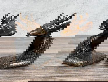 BM Pro Stag Head Bookends