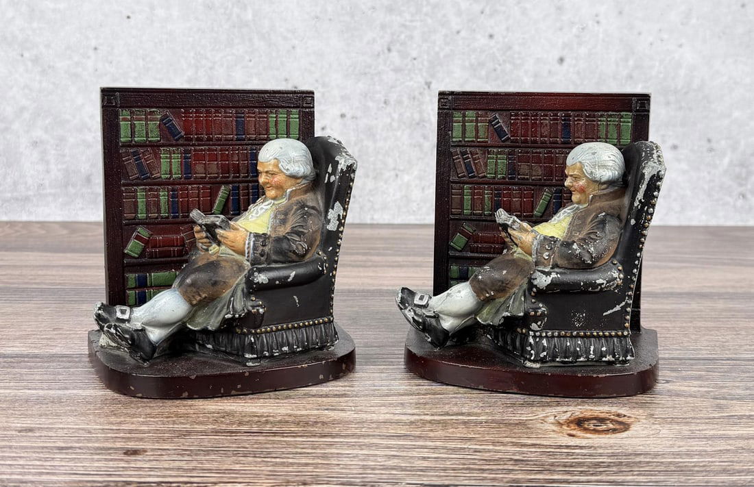 Judd Father Knickerbocker Bookends 9961: 5 1/2" by 5 1/4" by 4"