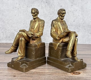 Armor Bronze Abraham Lincoln Bookends