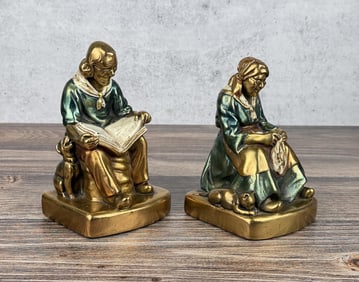 Armor Bronze Darby & Joan Bookends