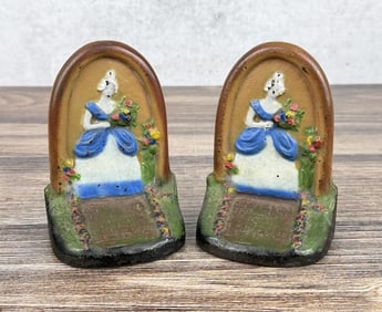 Albany Foundry Cast Iron Southern Belle Bookends