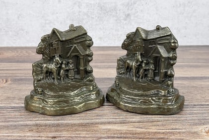 Armor Bronze A Welcome Guest Bookends