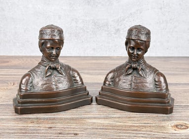 Armor Bronze Dutch Boy Bookends