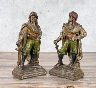 Armor Bronze Barbary Pirate Bookends