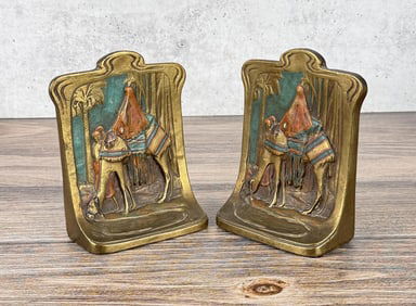 Galvano Orientalist Oasis Thirsty Camel Bookends