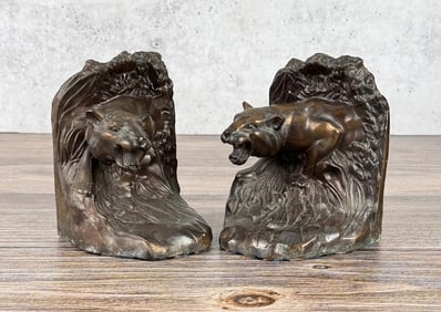 Tiger in Jungle Bookends